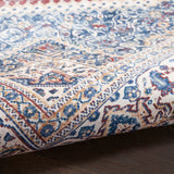 Nourison Vintage Home Bohemian Red Blue 3'9" x 5'9" Area Rug, Easy Clean, Non Shedding, Bed Room, Living Room, Dining Room, Backyard, Deck, Patio (4x6)
