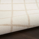 Nourison Grafix Moroccan Ivory Beige 7'10" x 9'10" Area Rug, Easy Cleaning, Non Shedding, Bed Room, Living Room, Dining Room, Kitchen (8x10)