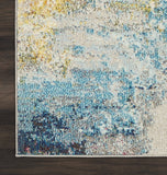 Nourison Celestial Modern Sealife 3'11'' x 5'11'' Area-Rug, Easy-Cleaning, Non Shedding, Bed Room, Living Room, Dining Room, Kitchen (4x6)