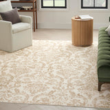 Nourison Jubilant 5' x 7' Ivory Beige Fabric Vintage Area Rug (5' x 7')