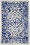 Nourison Whimsicle Traditional Ivory Navy 2' x 3' Area Rug, Easy Cleaning, Non Shedding, Bed Room, Living Room, Dining Room, Kitchen (2x3)