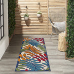 Nourison Aloha Indoor/Outdoor Multicolor 2'3" x 8' Area Rug (2x8)