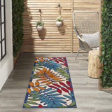 Nourison Aloha Indoor/Outdoor Multicolor 2'3" x 8' Area Rug (2x8)