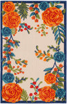 Nourison Aloha 3' x 4' Multicolor Fabric Contemporary Area Rug (3' x 4')