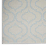 Nourison Jubilant Trellis Ivory/Blue 5'3" x 7'3" Area -Rug, Easy -Cleaning, Non Shedding, Bed Room, Living Room, Dining Room, Kitchen (5x7)