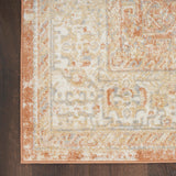 Nourison Essentials 4' x 6' Beige Rust Indoor/Outdoor Vintage Distressed Geometric Area Rug