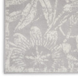 Nourison Whimsicle Floral Grey 4' x 6' Area Rug, Easy Cleaning, Non Shedding, Bed Room, Living Room, Dining Room, Kitchen (4x6)