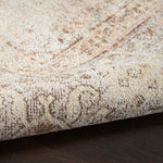 Nourison Astra Machine Washable Beige 5'3" x 7' Area Rug, Easy Clean, Non Shedding, Bed Room, Living Room, Dining Room, Kitchen (5' x 7')