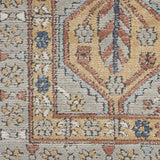 Nourison Concerto Bohemian Grey/Multi 6'7" x 9'6" Area -Rug, Easy -Cleaning, Non Shedding, Bed Room, Living Room, Dining Room, Kitchen (7x10)