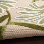 Nourison Aloha 4' x 6' Ivory Green Fabric Outdoor Area Rug (4' x 6')