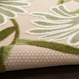 Nourison Aloha 4' x 6' Ivory Green Fabric Outdoor Area Rug (4' x 6')