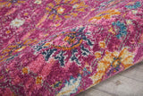 Nourison Passion Fuchsia 2'2" x 7'6" Area Rug, Boho, Moroccan, Bed Room, Living Room, Dining Room, Kitchen, Easy Cleaning, Non Shedding, (8' Runner)