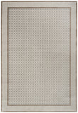 Nourison Nordic Ivory Grey 4' x 6' Area Rug - Easy Clean, Non Shedding, Bed Room, Living Room, Dining Room, Kitchen (4' x 6')
