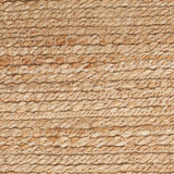 Nourison Natural Jute Solid Natural 3' x 5' Area -Rug, Easy -Cleaning, Non Shedding, Bed Room, Living Room, Dining Room, Kitchen (3x5)