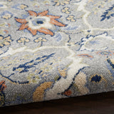 Nourison Home Allur All-over design Grey 5'3" x 7'3" Area Rug, Easy Clean, Non Shedding, Bed Room, Living Room, Dining Room, Kitchen (5x7)