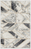 Nourison Elation Abstract Ivory/Grey 2' x 3' Area -Rug, Easy -Cleaning, Non Shedding, Bed Room, Living Room, Dining Room, Kitchen (2x3)