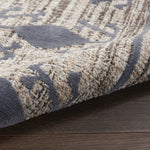 Nourison Asilah Mocha/Charcoal 2'2" x 8'2" Area -Rug, Modern, Moroccan, Easy -Cleaning, Non Shedding, Bed Room, Living Room, Dining Room, Kitchen, (8' x Runner)