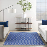 Nourison Whimsicle Moroccan Navy 4' x 6' Area Rug, Easy Cleaning, Non Shedding, Bed Room, Living Room, Dining Room, Kitchen (4x6)
