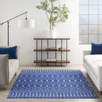 Nourison Whimsicle Moroccan Navy 6' x 9' Area Rug, Easy Cleaning, Non Shedding, Bed Room, Living Room, Dining Room, Kitchen (6x9)