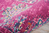 Nourison Passion Fuchsia 1'10" x 6' Area -Rug, Boho, Traditional, Easy -Cleaning, Non Shedding, Bed Room, Living Room, Hallway, (6' Runner)