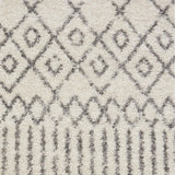 Nourison Passion Bohemian Ivory/Grey 4' x Round Area -Rug, Easy -Cleaning, Non Shedding, Bed Room, Living Room, Dining Room, Kitchen (4 Round)