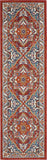 Nourison Passion Traditional Red Multi Colored 2'2" x 7'6" Area -Rug, Easy -Cleaning, Non Shedding, Bed Room, Living Room, Dining Room, Kitchen (2x8)