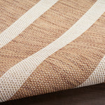 Nourison Positano Indoor/Outdoor Jute Ivory 4' x 6' Area Rug, Easy Clean, Non Shedding, Bedroom, Living Room, Dining Room, Deck, Backyard, Patio