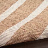 Nourison Positano Indoor/Outdoor Jute Ivory 4' x 6' Area Rug, Easy Clean, Non Shedding, Bedroom, Living Room, Dining Room, Deck, Backyard, Patio