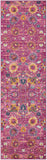 Nourison Passion Fuchsia 2'2" x 7'6" Area Rug, Boho, Moroccan, Bed Room, Living Room, Dining Room, Kitchen, Easy Cleaning, Non Shedding, (8' Runner)
