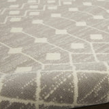 Nourison Grafix Moroccan Grey 5'3" x 7'3" Area Rug, Easy Cleaning, Non Shedding, Bed Room, Living Room, Dining Room, Kitchen (5x7)