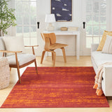 Nourison Essentials 5' x 7' Red Modern Rug