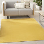 Nourison Essentials 6' x 9' Yellow Fabric Outdoor Area Rug (6' x 9')