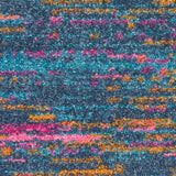 Nourison Passion Abstract Blue/Multicolor 3'9" x 5'9" Area Rug, Easy Clean, Non Shedding, Bed Room, Living Room, Dining Room, Kitchen (4x6)