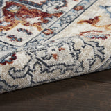 Nourison Geneva Multicolor 2'2" x 3'9" Area Rug, Vintage, French Country, Easy Cleaning, Non Shedding, Bed Room, Living Room, Dining Room, Kitchen, (2' x 4')