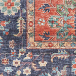 Nourison Fulton Traditional Rust 5' x 7' Area -Rug, Easy -Cleaning, Non Shedding, Bed Room, Living Room, Dining Room, Kitchen (5x7)