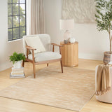 Nourison Casual Taupe 5'3" x 7' Area Rug Easy Clean, Non Shedding, Bed Room, Living Room, Dining Room, Kitchen (5' x 7')