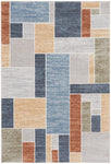 Nourison Astra Machine Washable Geometric Multicolor 4' x 6' Area -Rug, Easy -Cleaning, Non Shedding, Bed Room, Living Room, Dining Room, Kitchen (4x6)