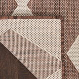 Nourison Positano Indoor/Outdoor Natural 5' x 7' Area Rug, Easy Cleaning, Non Shedding, Bed Room, Living Room, Dining Room, Backyard, Deck, Patio (5x7)