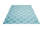 Nourison Home & Garden Aqua Rectangle Area Rug, 4-Feet 4-Inches by 6-Feet 3-Inches (4'4" x 6'3")