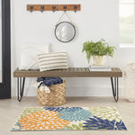Nourison Aloha 36" x 60" Fabric Indoor/Outdoor Rug in Multi-Color