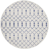 Nourison Whimsicle Moroccan Ivory 5' x Round Area Rug, Easy Cleaning, Non Shedding, Bed Room, Living Room, Dining Room, Kitchen (5 Round)