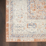 Nourison Essentials Indoor/Outdoor Beige Blue 2'2" x 7'6" Area Rug, Non Shedding, Bed Room, Living Room, Dining Room, Backyard, Deck, Patio (2x8)