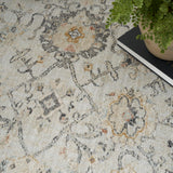 Nourison Oushak Home Traditional Grey 5'5" x 7'3" Area -Rug, Easy -Cleaning, Non Shedding, Bed Room, Living Room, Dining Room, Kitchen (5x7)