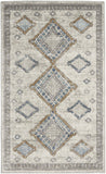 Nourison Concerto Moroccan Ivory/Grey/Blue 3' x 5' Area -Rug, Easy -Cleaning, Non Shedding, Bed Room, Living Room, Dining Room, Kitchen (3x5)