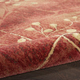 Nourison Somerset Rustic Flame 2' x 2'9" Area-Rug, Easy-Cleaning, Non Shedding, Bed Room, Living Room, Dining Room, Kitchen (2x3)