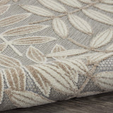 Nourison Aloha Indoor/Outdoor Natural 5'3" x 7'5" Area Rug, Easy Cleaning, Non Shedding, Bed Room, Living Room, Dining Room, Backyard, Deck, Patio (5x7)