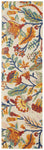 Nourison Allur Modern Ivory Multicolor 2'3" x 7'6" Area Rug, Easy Clean, Non Shedding, Bed Room, Living Room, Dining Room, Kitchen (2x8)
