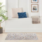 Nourison Astra Machine Washable Abstract Ivory/Multi 2'2" x 4' Kids Area -Rug, Easy -Cleaning, Non Shedding, Bed Room, Living Room, Dining Room, Kids -Rug, Playroom, Nursery (2x4)