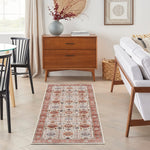 Nourison Fulton Vintage Beige/Multi 1'10" x 5' Area -Rug, Easy -Cleaning, Non Shedding, Bed Room, Living Room, Dining Room, Kitchen (2x5)