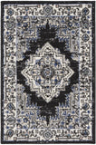 Nourison Passion Bohemian Black Ivory 1'10'' x 2'10'' Area-Rug, Easy-Cleaning, Non Shedding, Bed Room, Living Room, Dining Room, Kitchen (2x3)